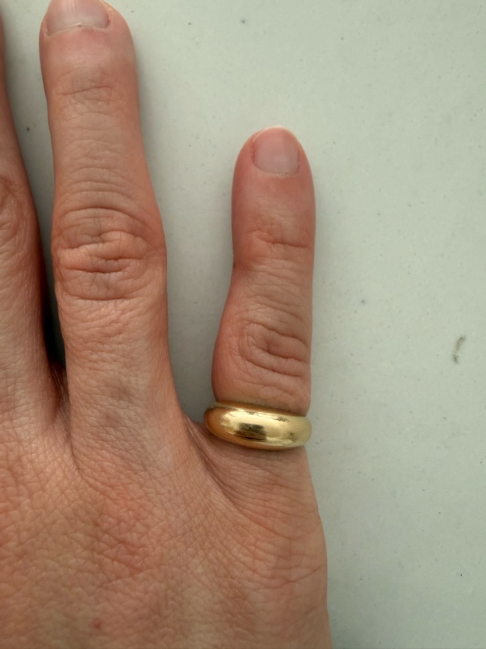 Mejuri Thin Dome Ring 14k